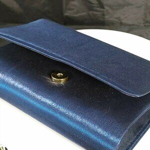 Gloria Vanderbilt Royal Blue Evening Purse Cross Body or Clutch Style Shimmer